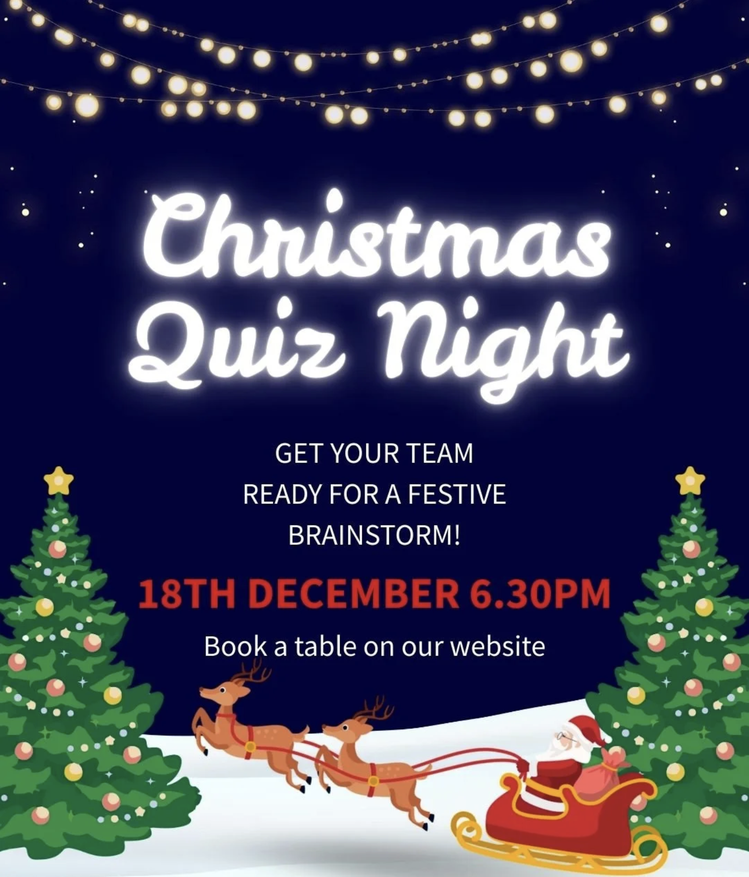 Christmas Theme Quiz Night